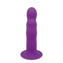 SOLID LOVE PREMIUM RIBBED DILDO PURPLE