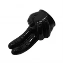 Power head double finger wand massager head Transparent