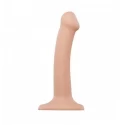 Silicone bendable dildo double density vanilla s