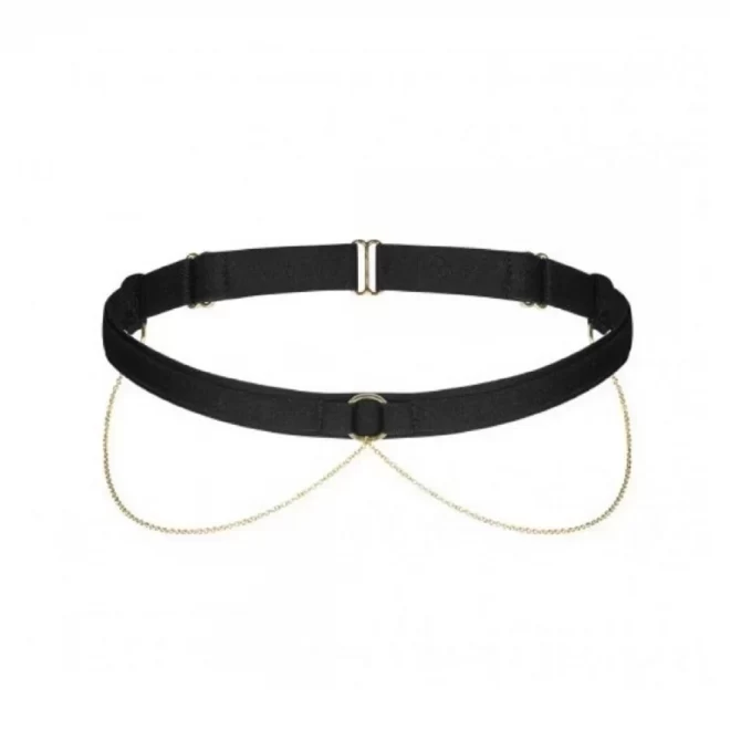 Petitenoir garter with golden chains
