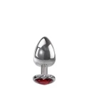 A&E ADAMS RED HEART GEM ANAL PLUG SMALL