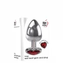 A&E ADAMS RED HEART GEM ANAL PLUG LARGE