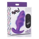 21x vibrating silicone swirl butt plug with remotel