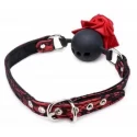 Eye-Catching Ball Gag With Rose