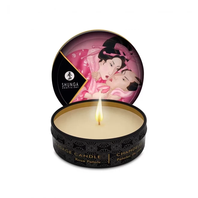 Świeca do masażu Shunga Candle Aphrodisia Rose Petals 30ml