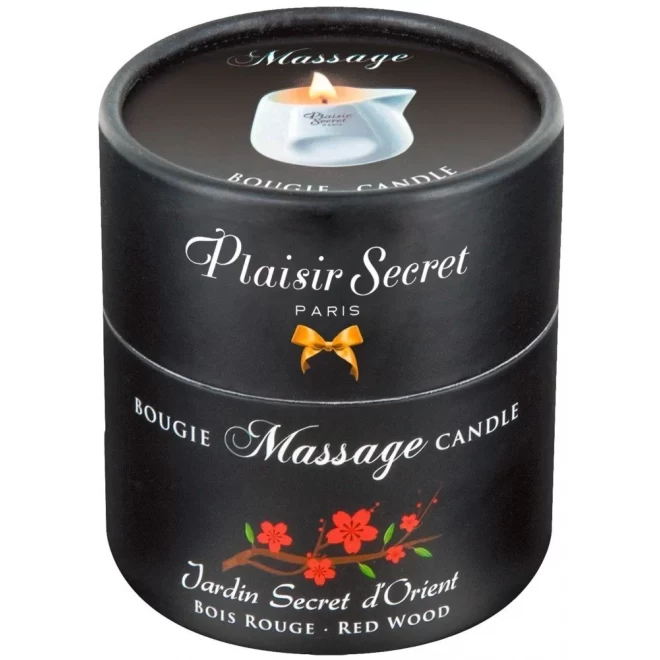 Świeca do masażu Massage Candle Red Wood Plaisir Secret 80ml