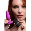 21x vibrating silicone butt plug with remote control