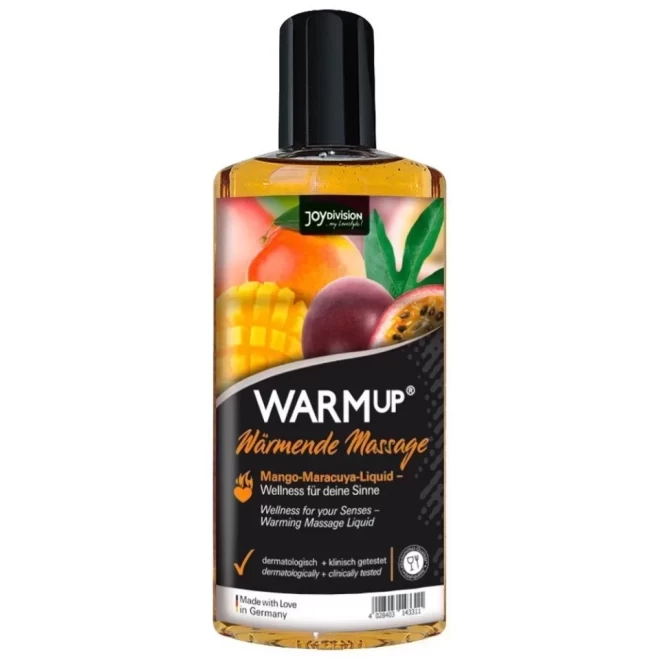 Rozgrzewający olejek do masażu Warm Up Mango+Maracuja 150 ml