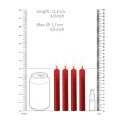 Teasing wax candles - parafin - 4-pack