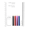 Teasing wax candles - parafin - 4-pack