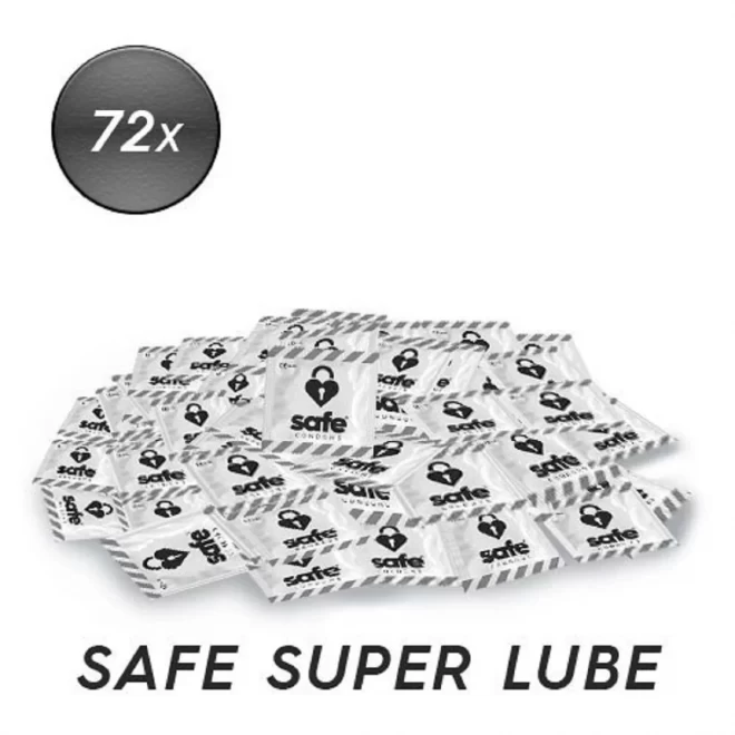 SAFE SUPER LUBE CONDOMS 72PCS
