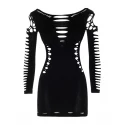 Mini sukienka z rozcięciami Seamless Shredded Mini Dress