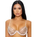 Make it clear rhinestone bra