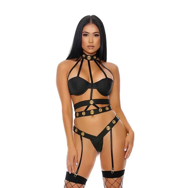 Seductive cage lingerie set