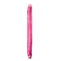 B YOURS 14"DOUBLE DILDO PURPLE