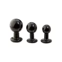 Silikonowo-żelowy korek analny Round Butt Plug Large (2 kolory)