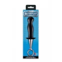 MENZSTUFF ANAL PLUG WITH PLATED HANDLE