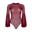 Lace bell sleeve teddy 