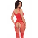 ALL HEART CROTCHLESS BODYSTOCK RED, OS