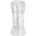 Diamond Hand Job Stroker 5.4" Clear