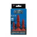 MENZSTUFF 3-PIECE ANAL CONE SET RED