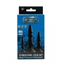 MENZSTUFF 3-PIECE ANAL CONE SET RED