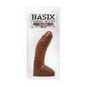Dildo z jądrami Basix 10 (2 kolory)