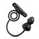 Korek analny z ringiem Anal Plug with Vibrating Cockring