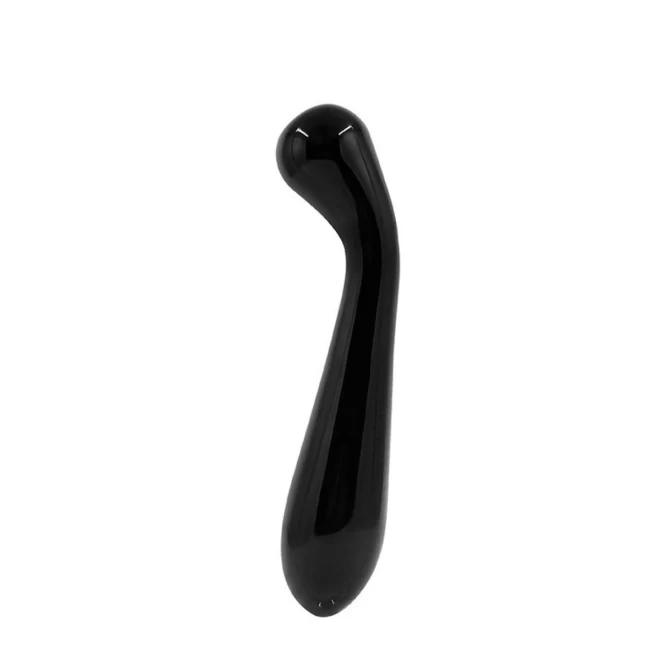 CRYSTAL GLASS G SPOT WAND CHARCOAL