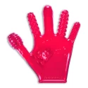 [tpr] finger fuck textured glove - hot pink