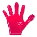 [tpr] finger fuck textured glove - hot pink