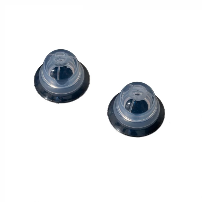 Super silicone nipple suckers with travel case - clear