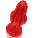 [sil] airhole medium finned buttplug - red