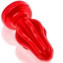 [sil] airhole medium finned buttplug - red