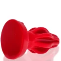 [sil] airhole medium finned buttplug - red