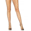 Faux pearl fence net tights