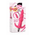 Bubbly Vibrating Anal Plug With Ribbing