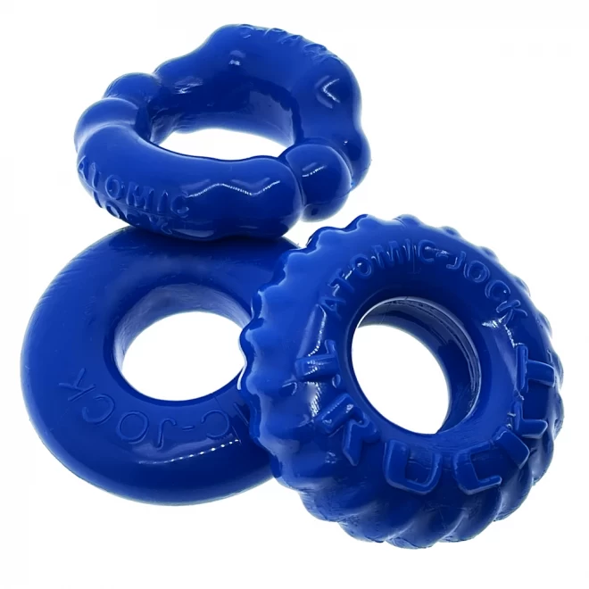 [tpr] bonemaker 3-pack cockring kit - pool blue