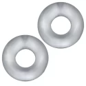 Hünkyjunk stiffy cockring 2-pack - clear ice