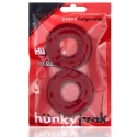 Hünkyjunk stiffy cockring 2-pack - cherry ice