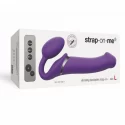 Strap On Me - Strapless Vibrating Strap-On Dildo - Size L - Purple