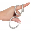 Metallic Silicone Cock ring se