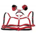 Bad Kitty Harness Set red