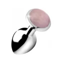 Gemstones rose quartz gem medium anal plug