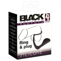 Stymulator prostaty Black Velvets Ring & Plug