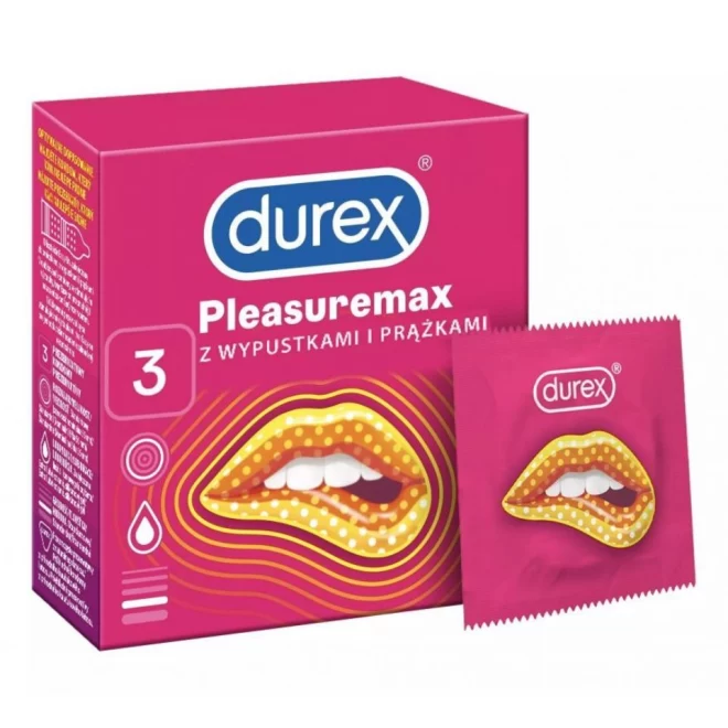 Prezerwatywy Durex Pleasuremax 3 szt.