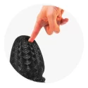 Stretch'r sirup butt plug m black metallic