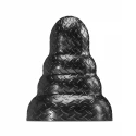 Stretch'r tripole butt plug xl black metallic