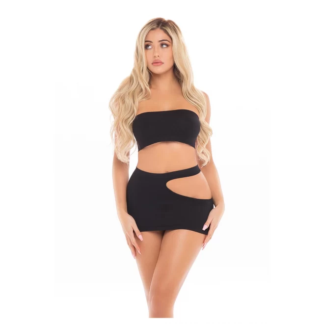 FEMME SEAMLESS 2PC SET BLACK, OS