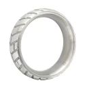 Stainless steel tire donut cockring - large - 45 mm.